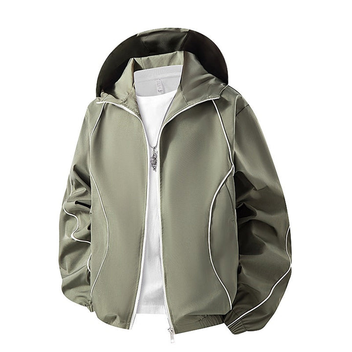 Moderne Herren-Hoodie-Jacke für Outdoor-Sport & Reise. Funktionale & leichte Kapuzenjacke für Herren.