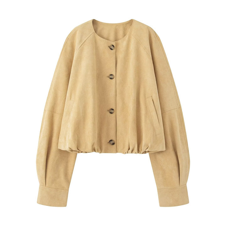 Stilvolle Damenjacke für die Übergangszeit, ideal für modische Outfits im Herbst und Frühling.