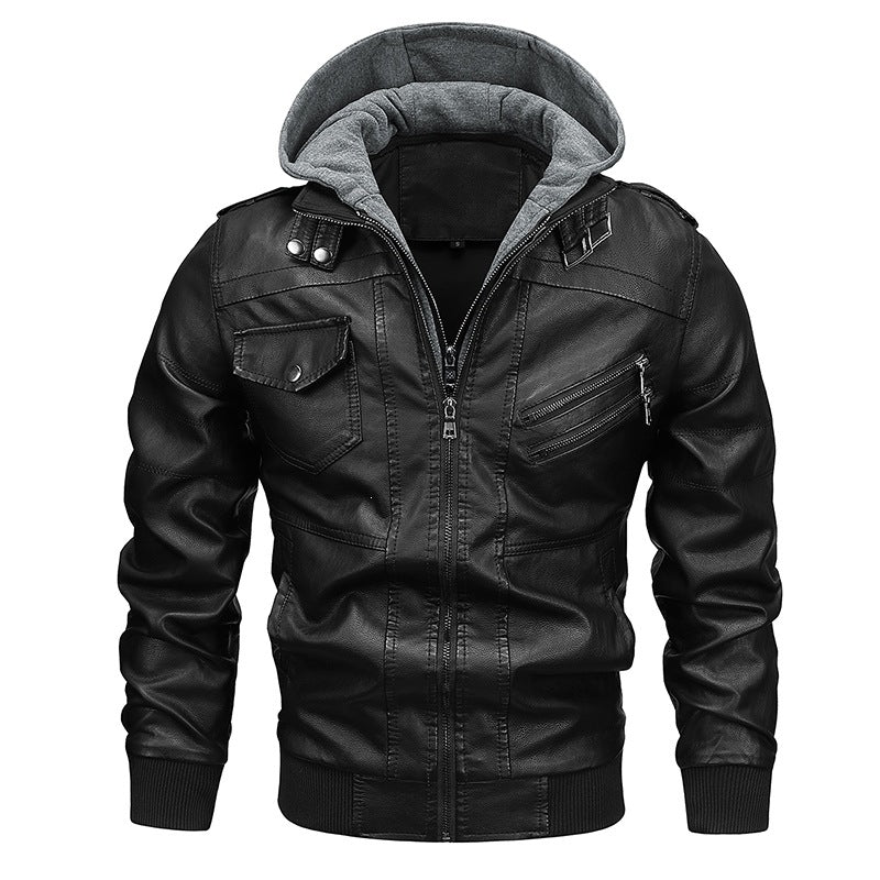 Komfortable Herren Kapuzenjacke mit praktischen Taschen, ideal als Übergangsjacke.
