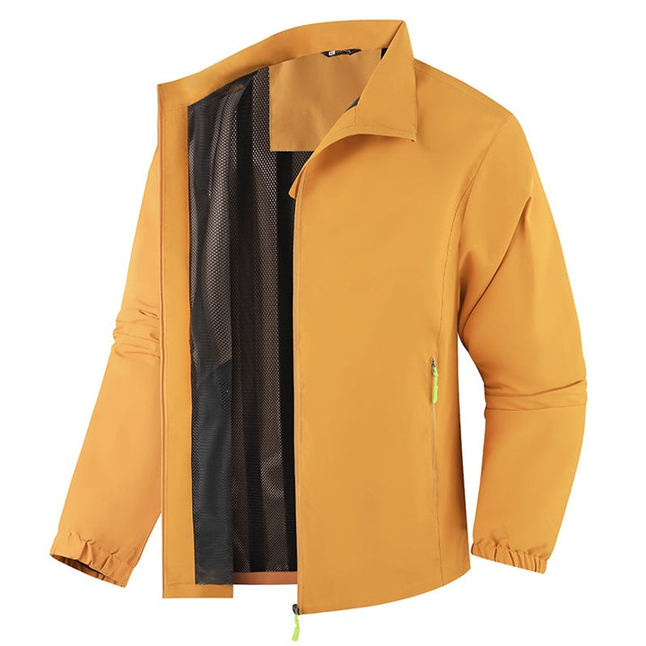 Herren Freizeitjacke, winddicht und leicht, perfekt für tägliche Spaziergänge und Reisen im Herbst.