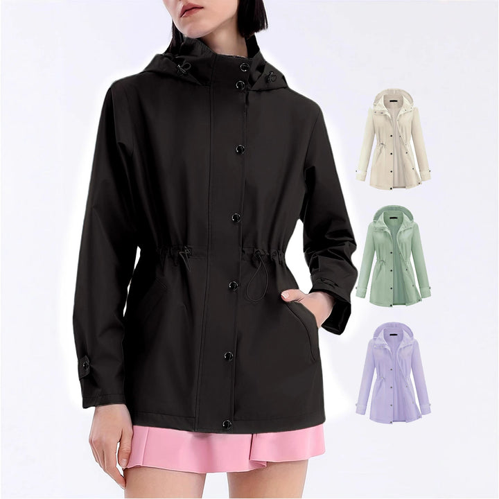 Damen wasserabweisende Freizeitjacke für Frühling & Herbst, leicht & komfortabel. Ideal für den Alltag.