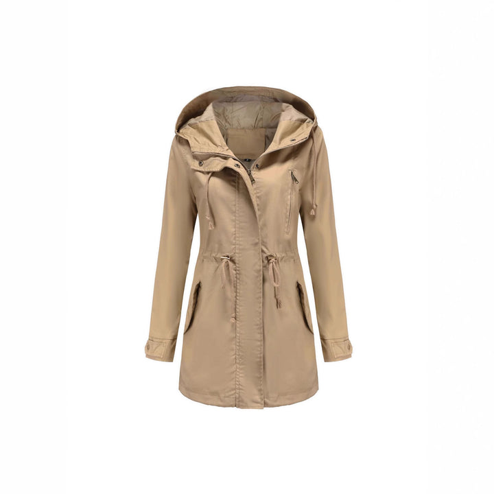 Leichte Damen Freizeitjacke mit Kapuze, perfekt für den Frühling und kühle Sommerabende.