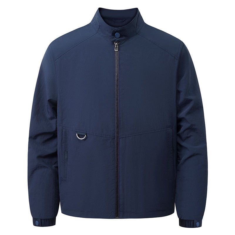 Leichte Herren Übergangsjacke mit Stehkragen, ideal für Frühling & Herbst, modern & bequem für den Alltag.