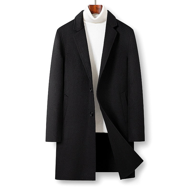 Eleganter Damen Übermantel, langer Schnitt, tailliert. Klassische Business & Freizeit Oberbekleidung Herbst/Winter.