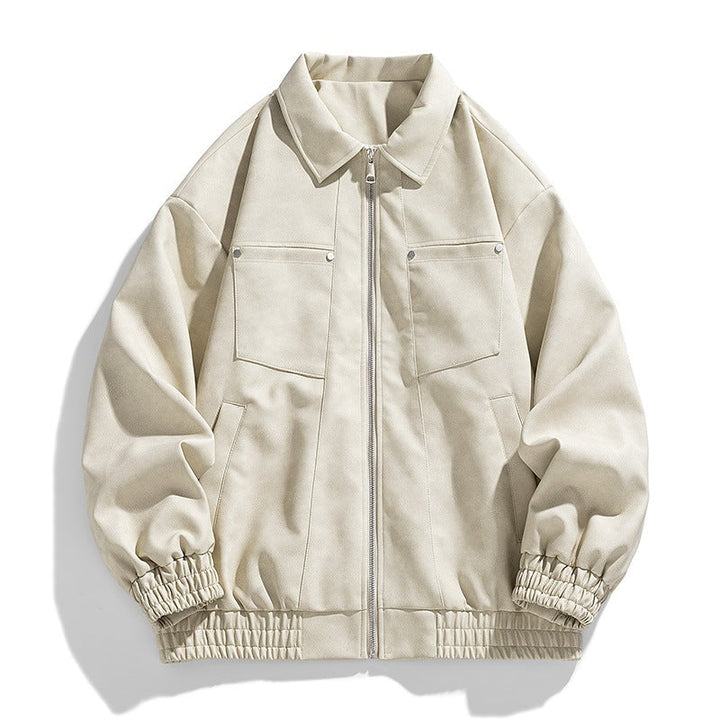 Modische Herren Alltagsjacke mit Stehkragen und funktionalen Taschen, ideal für urbane Looks und Komfort.