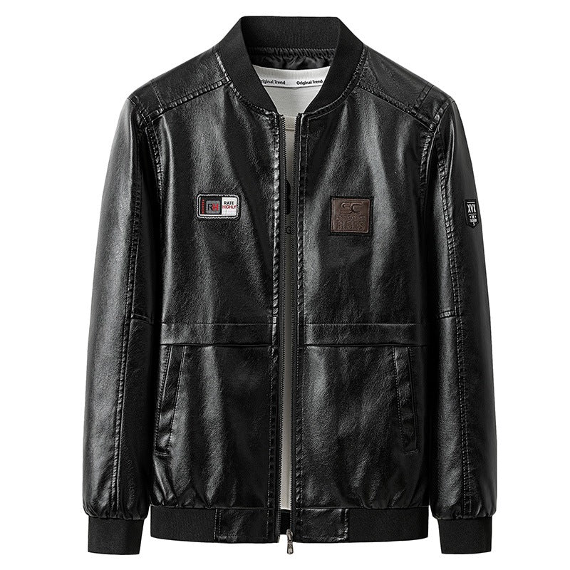 Stilvolle braune Herren Bomberjacke, eine elegante Freizeitjacke für den modernen Mann.