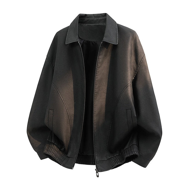 Bequeme Übergangsjacke für Männer in Kaffee, ideal für Frühling und Herbst, lässig und stilvoll.