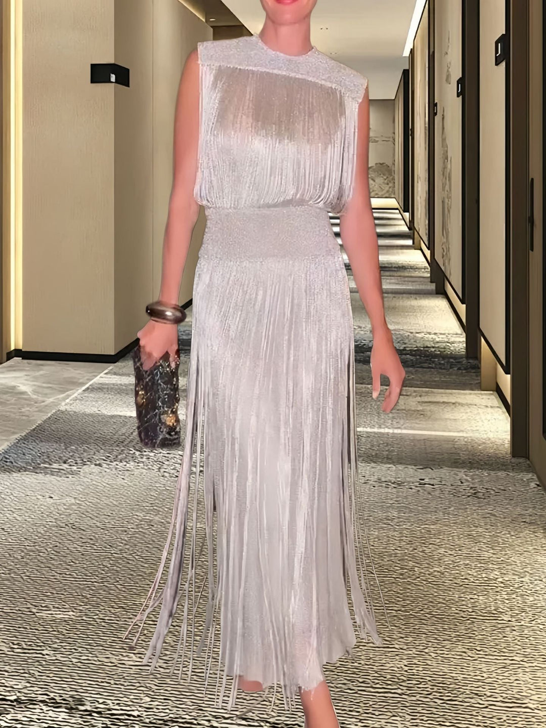 Zeitloses elegantes Damenabendkleid. Vielseitig für besondere Anlässe, Partykleid & festliche Mode.