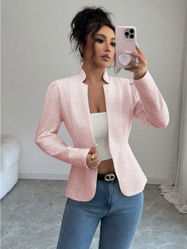 Stilvolle Blazerjacke Damen, eleganter Schnitt für Business & Freizeit. Must-have in jeder Garderobe.