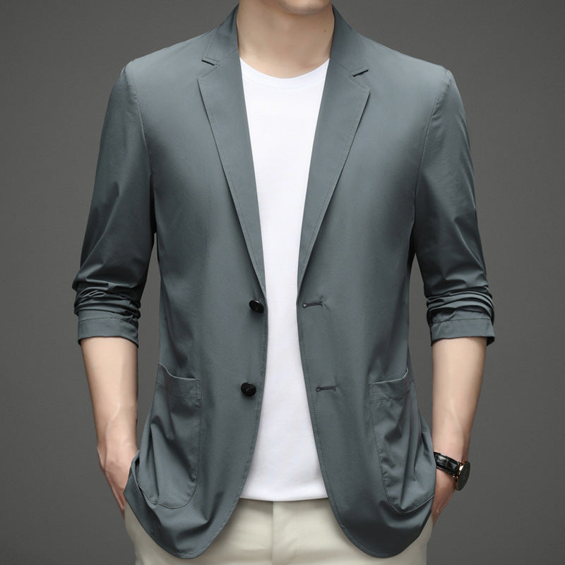 Stylisches Herren Sakko: Leichter Casual Blazer für Büro, smarte Anlässe oder Freizeit im Herbst.