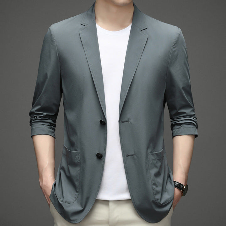 Stylisches Herren Sakko: Leichter Casual Blazer für Büro, smarte Anlässe oder Freizeit im Herbst.