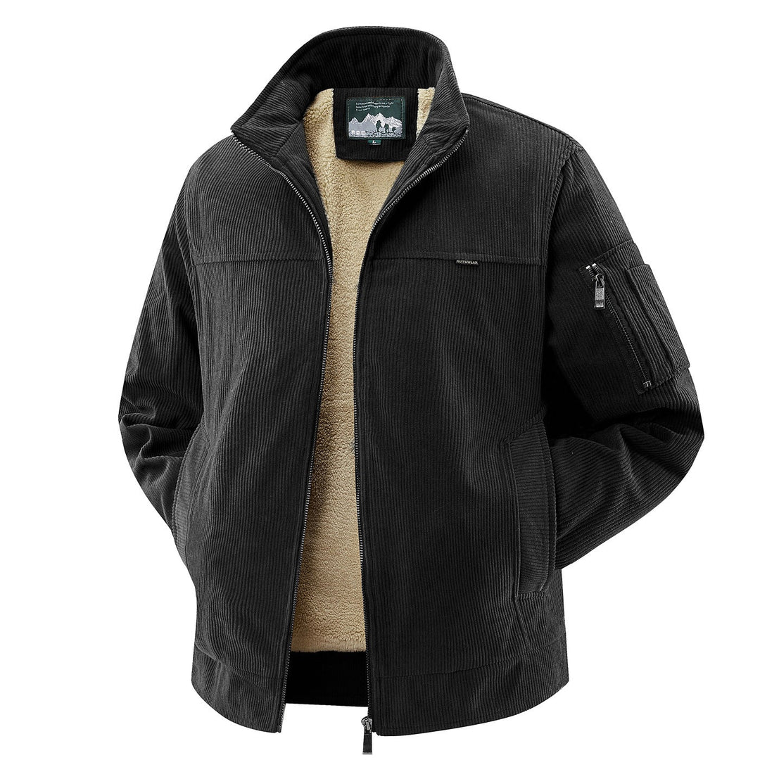 Vielseitige Männermode: Robuste, warme Freizeitjacke für Herren; ideal für Alltag & Outdoor-Aktivitäten.
