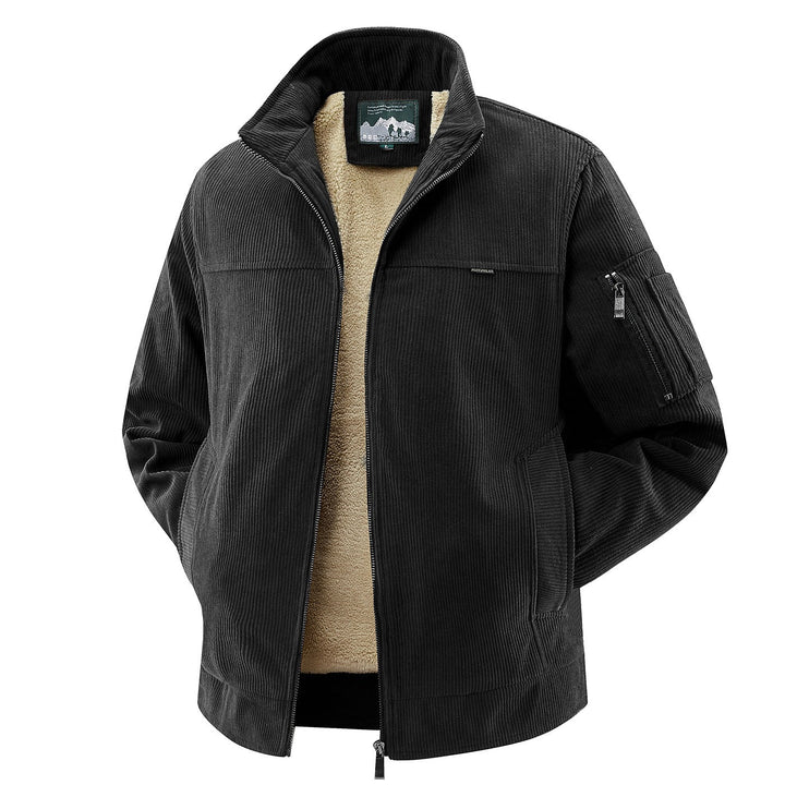 Vielseitige Männermode: Robuste, warme Freizeitjacke für Herren; ideal für Alltag & Outdoor-Aktivitäten.