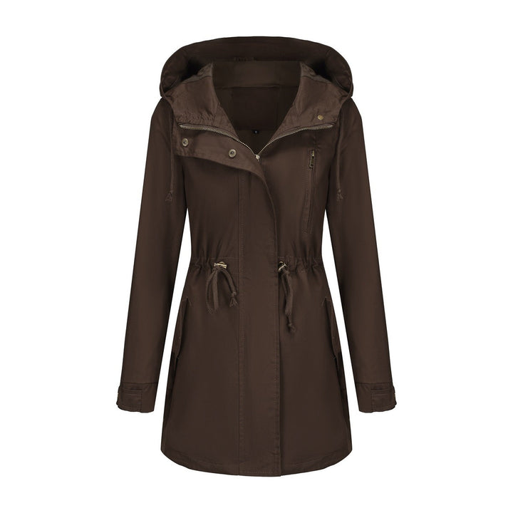 Vielseitige Damen Freizeitjacke mit Kapuze, einfach zu kombinieren, für einen lässigen Stil.