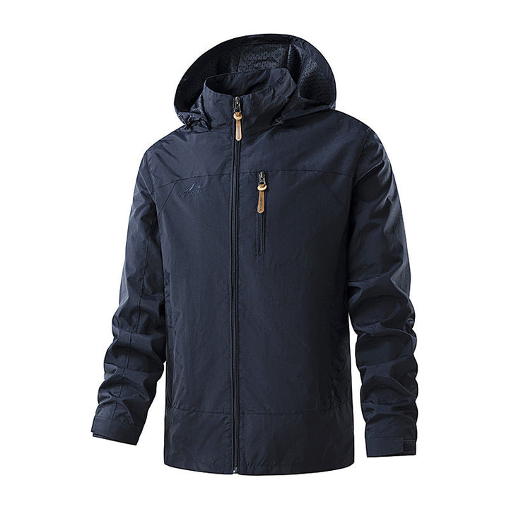 Atmungsaktive & wasserabweisende Herren Leichtjacke, optimal für Outdoor-Aktivitäten. Wetterfest im Frühling & Herbst.