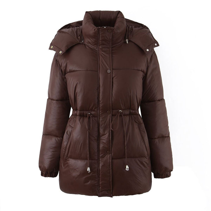 Modische Damen Kapuzenjacke mit Taillenzug, perfekt für Übergang & Freizeit. Stilvoll & verstellbar.