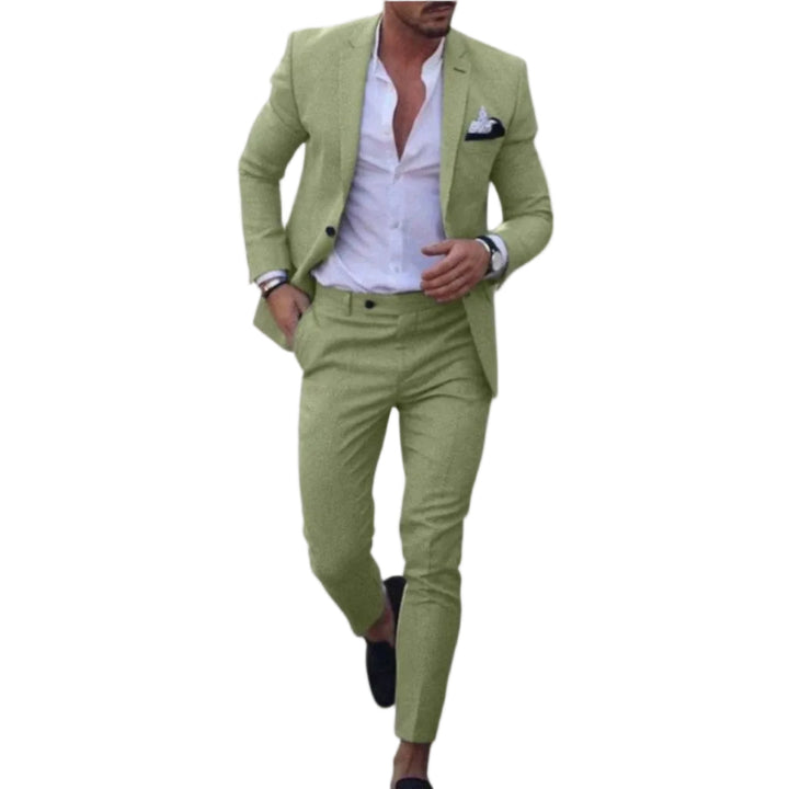 Herren Slim-Fit Anzug, zweiteilig, elegant für Business & formelle Anlässe.
