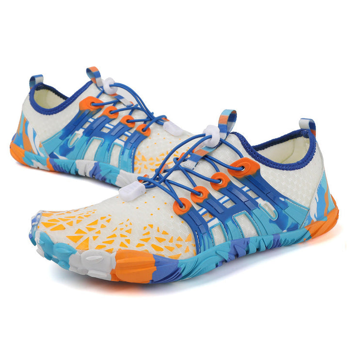 Detailansicht der flexiblen Barfußschuh-Sohle für optimalen Gripp und natürlichen Laufstil bei Damen & Herren.