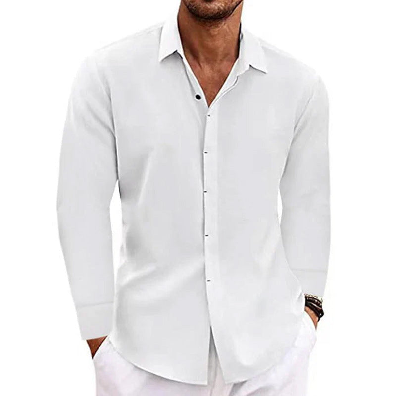 Elegantes Herren Langarmhemd mit Kentkragen. Stilvoll, modern und ein Must-have für jede Herrenmode-Garderobe.
