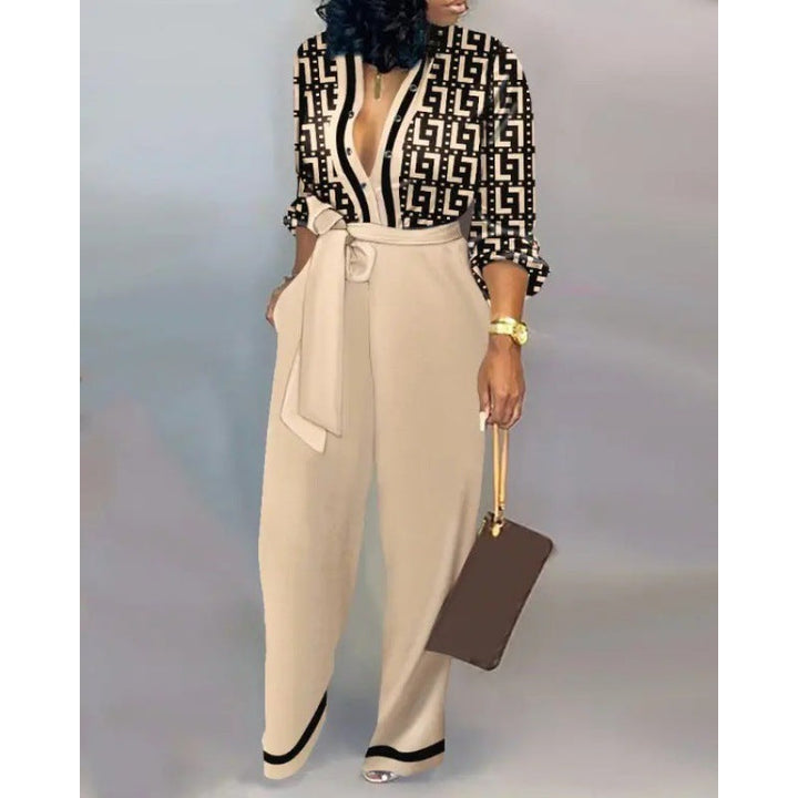 Damen Sommer Jumpsuit: Bequemer Patchwork Overall, perfekt für trendige Damenmode.