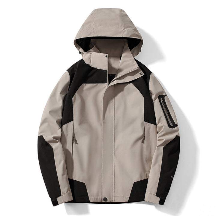 Funktionale Herren Outdoorjacke, perfekt für Wanderungen. Winddicht, wasserabweisend und atmungsaktiv für Komfort.