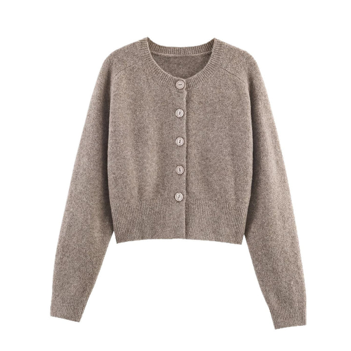 Komfortable Damen Cropped Strickjacke, ein Must-have für moderne Damenmode und den Alltag.