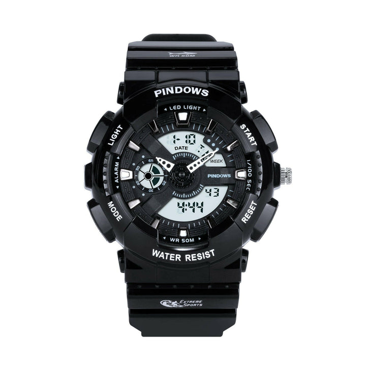 Robuste Herren Sport Digitaluhr, wasserdicht & stoßfest, ideal für Outdoor-Abenteuer.