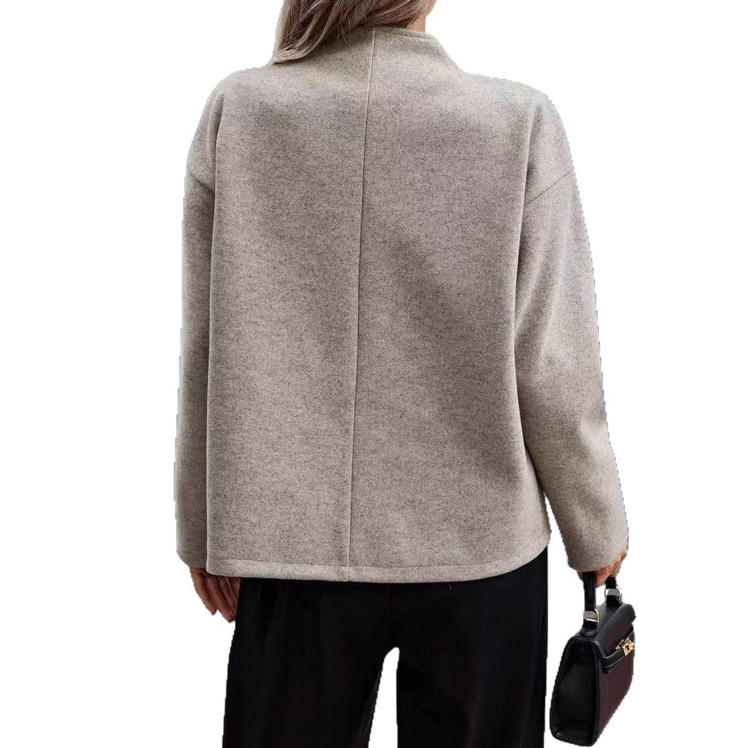 Vielseitige Damen Blazerjacke in Khaki, ideal als Business-Blazer oder für casual-elegante Styles.