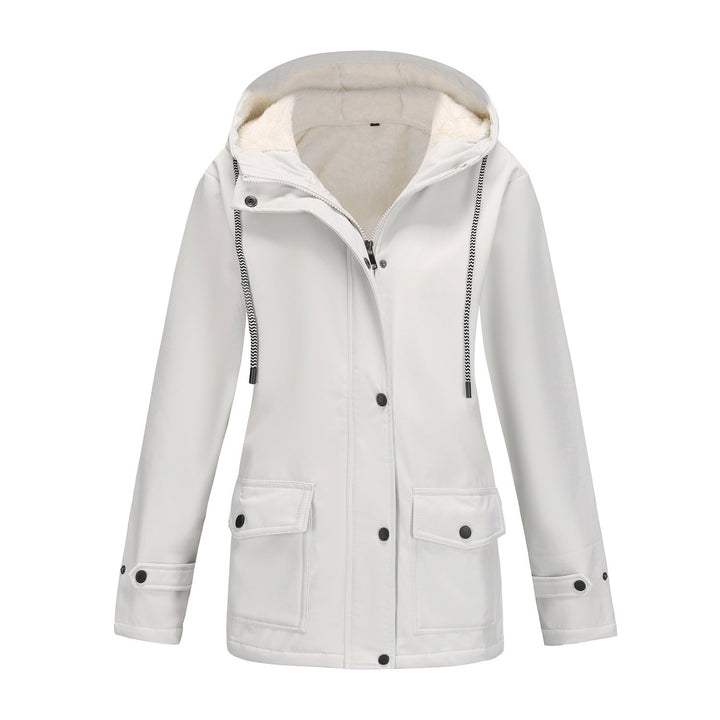 Damen Allwetterjacke mit Fleece-Futter. Sportlicher Stil für Outdoor-Aktivitäten.