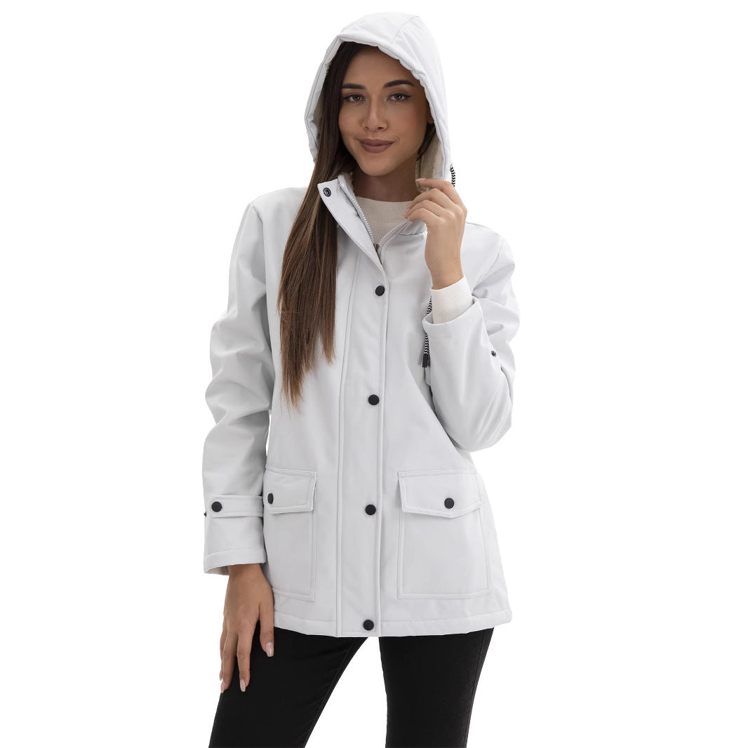 Übergangsjacke Damen: Stilvolle Allwetterjacke mit Fleece-Futter. Robust & bequem.