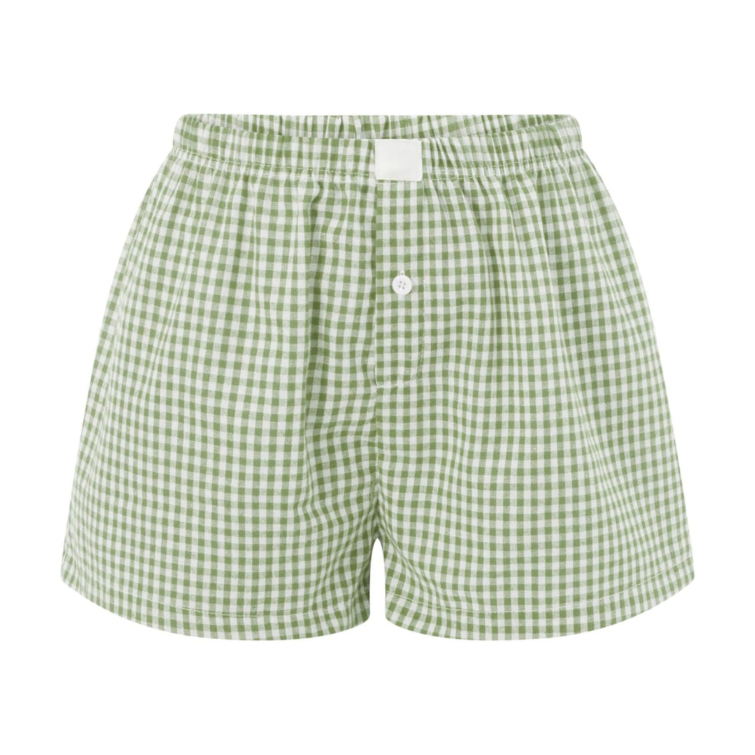 Damen Unterwäsche Boxershorts mit Karomuster, weich und locker sitzend für besten Tragekomfort.
