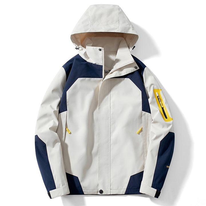 Effektiver Schutz mit dieser Herren Outdoorjacke. Winddicht, wasserabweisend und atmungsaktiv für jedes Wetter.