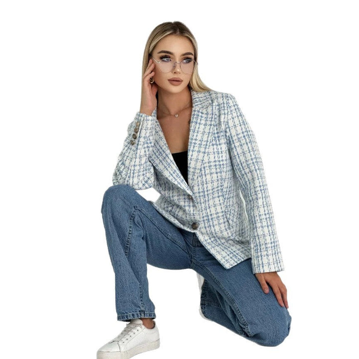 Komfortabler & pflegeleichter Damen Blazer in elegantem Schwarz, ideal für lange Arbeitstage. Klassisch.