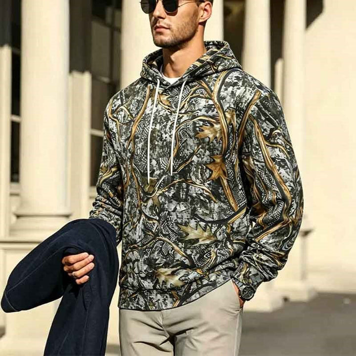 Stilvoller Herren Pullover mit einzigartigem Muster. Perfekter Kapuzenpullover für Alltagsmode & Freizeit.