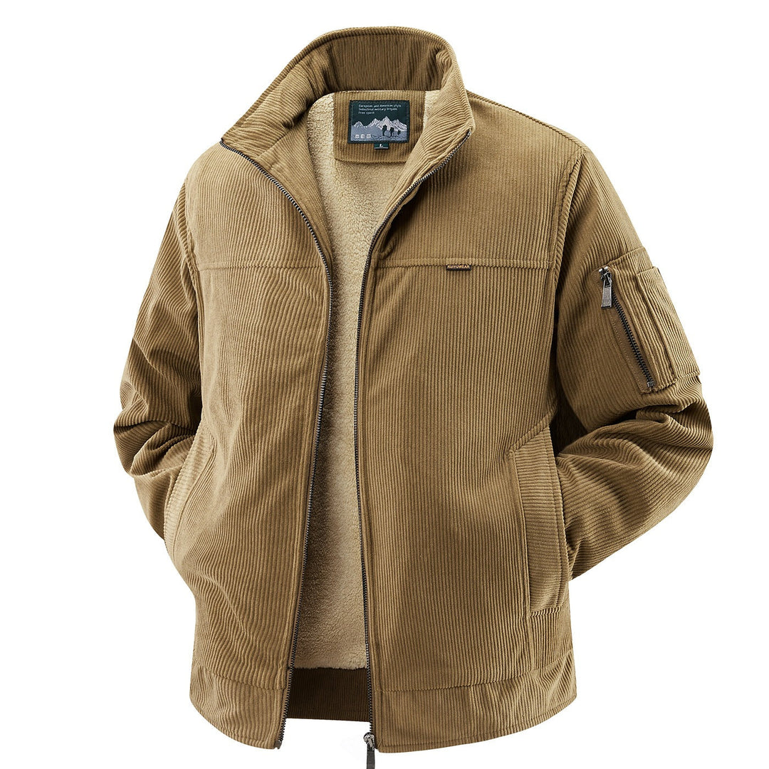 Robuste, warme Herren-Freizeitjacke für den Alltag; ideal als Übergangs- oder Winterjacke.