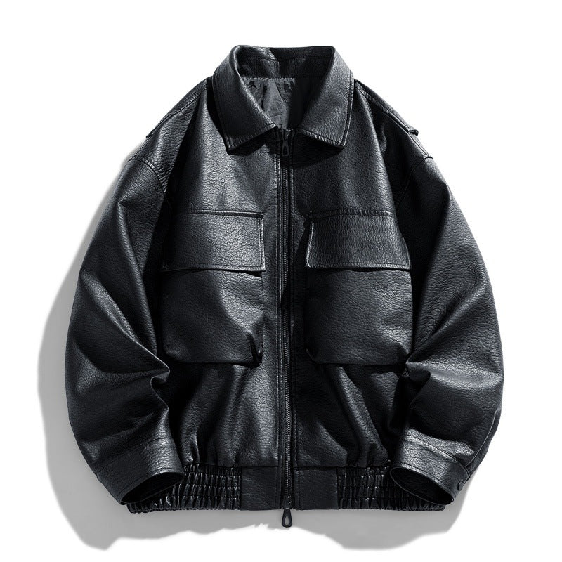 Praktische Herren-Freizeitjacke mit Reißverschluss, bequem für den Alltag und modische Herrenmode.