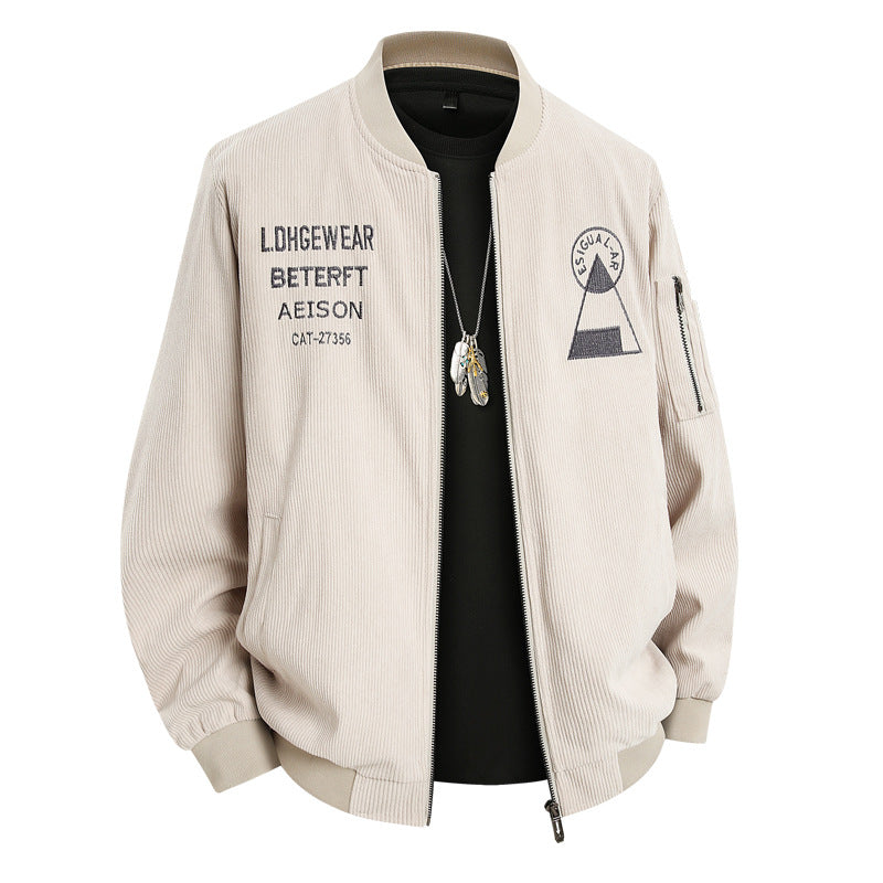 Lässige Herren Bomberjacke, beige. Komfortable Alltagsjacke für Freizeit und Stadt.