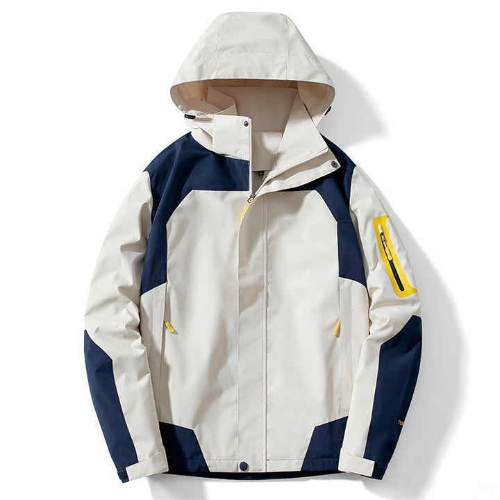 Winddichte Herren Sportjacke, wasserabweisend und atmungsaktiv. Perfekt für aktive Tage im Freien.