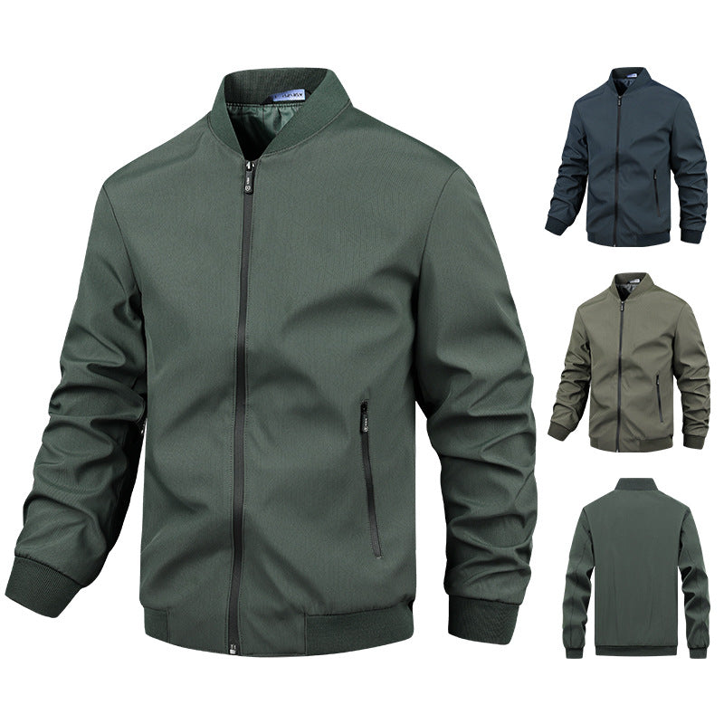 Robuste Herren Freizeitjacke mit Stehkragen, perfekte Männerkleidung für Outdoor & City.