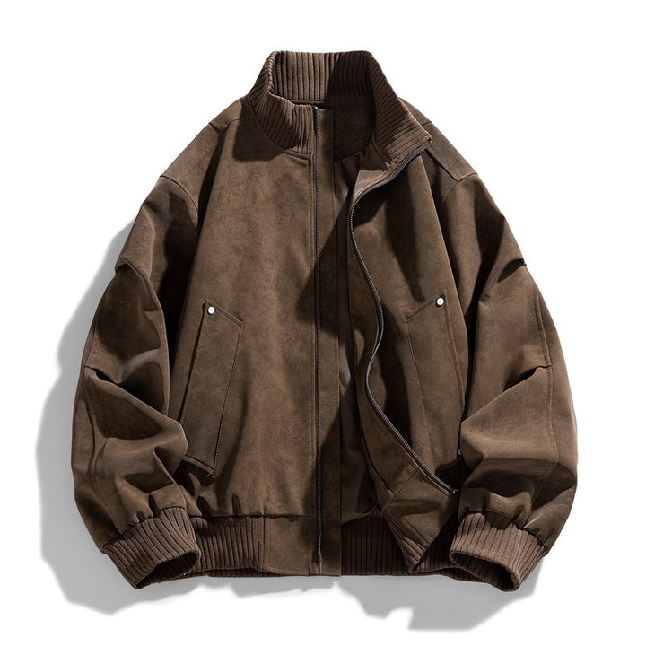 Modische Herrenjacke im Bomber-Stil, ideal als vielseitige Übergangsjacke für Streetwear & Freizeit.