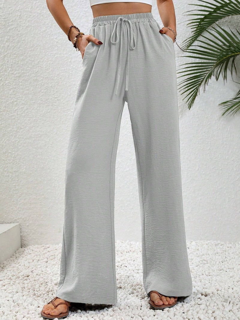 Feminine weite Damenhose, luftig und leicht, mit bequemem Gummibund für jede Figur.