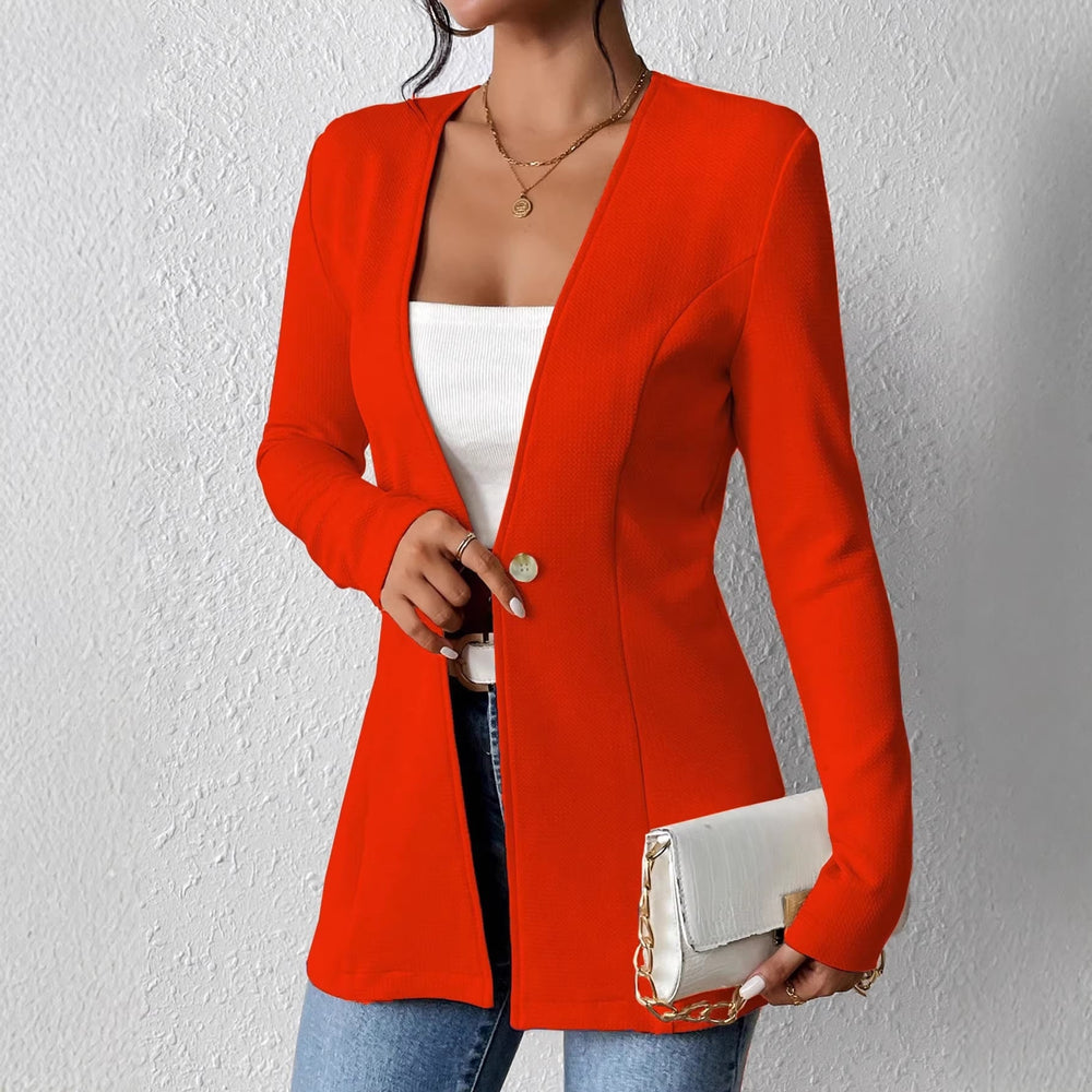 Taillierter Damen Longblazer mit femininem Schnitt, perfekt für elegante Business-Looks.