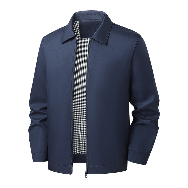 Herren Leichte Übergangsjacke in Schwarz, stylisch für Frühling & Herbst. Vielseitig für Freizeit und Alltag.