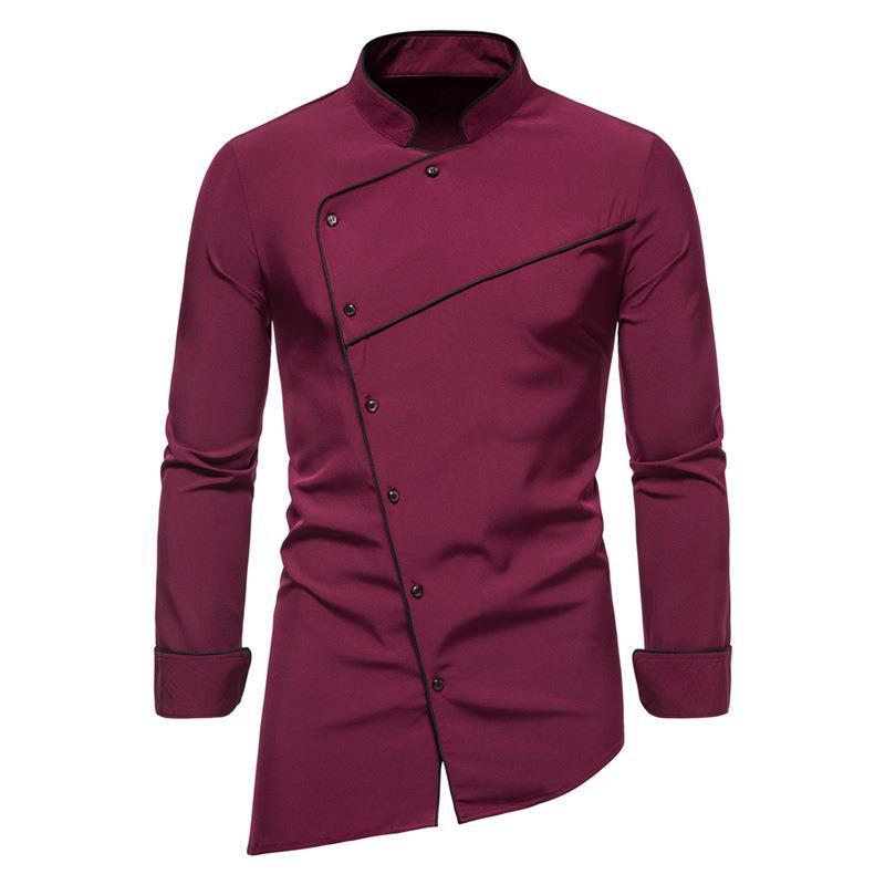 Hochwertige Herren Kochjacke im Regular Fit, professionelle Kochkleidung mit eleganten Kontrasten für die Küche.