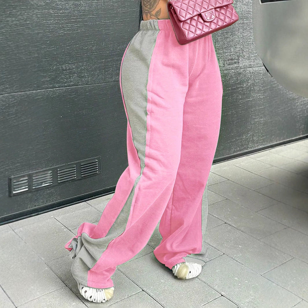 Sportive Damen Trainingshose, lockerer Schnitt, komfortabel für Athleisure-Looks.