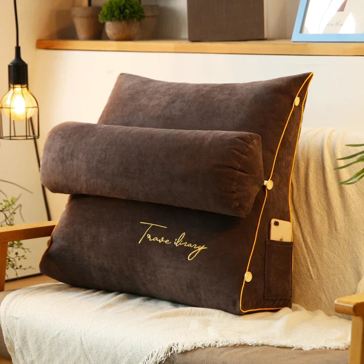 RelaxWedge Rückenstütze für das Bett: Perfekt als Lesekissen oder für entspannte Stunden und Wohlbefinden.