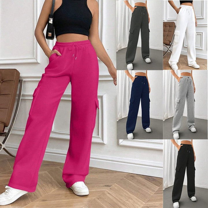 Damen Weite Cargohose im Jogger-Stil, lässig & bequem, perfekt für Freizeit & Streetwear.