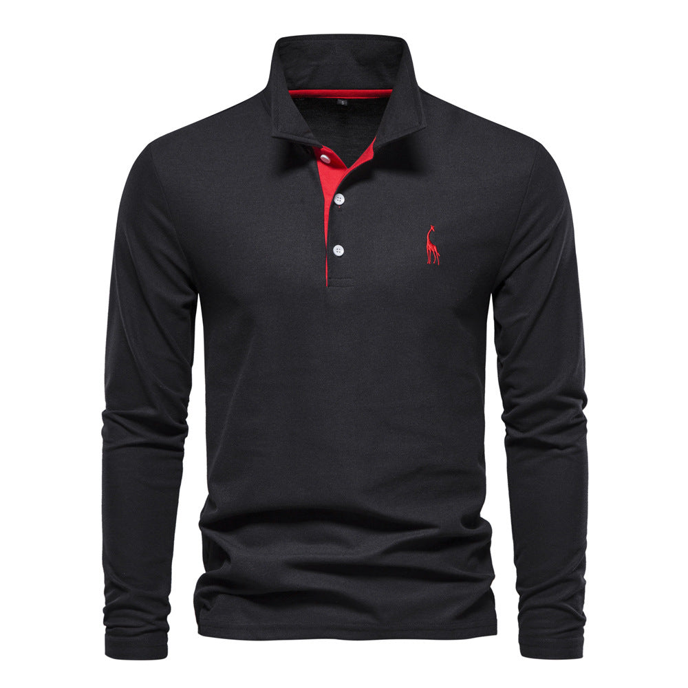 Warmes & stilvolles Herren Langarm Poloshirt. Perfekt für Übergangszeiten und kühlere Tage.