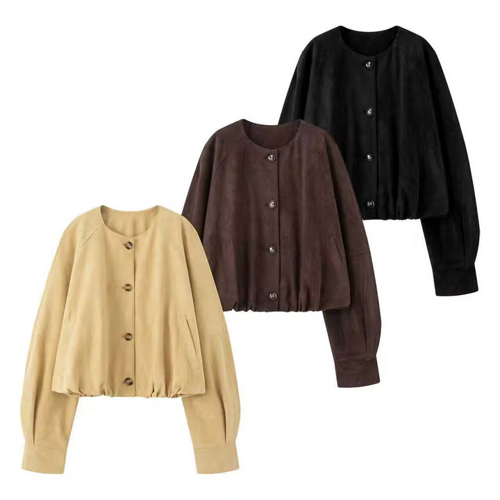 Elegante Damen Übergangsjacke, vielseitig für Frühling und Herbst, für einen trendigen Casual-Stil.