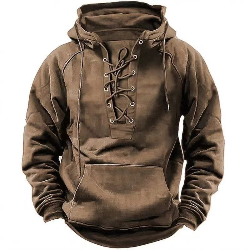 Herren Kapuzenpullover mit Kängurutasche & warmer Kapuze, ideal für kühle Herbst- & Wintertage.